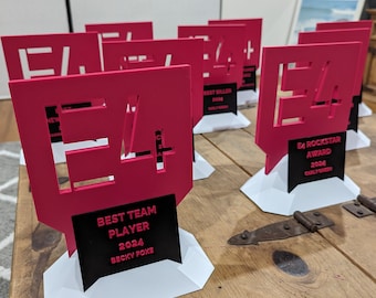 Niestandardowe trofea drukowane w technologii 3D | Niestandardowe | Trofea | Prezent dla nauczyciela | Nagrody biurowe | Nagrody sportowe | Trofeum | Leafxforge | Nagroda drukowana w technologii 3D AUS