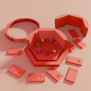 STL BUNDLE for Master Dice Mold Housing | DND Dice Mold case | Dice Mold for Silicone | Dice Making Supplies | Silicon and Resin