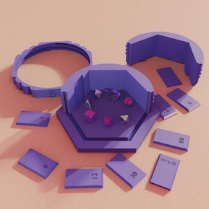 Carcasa para molde de dados impresa en 3D / Kit para fabricar moldes de silicona