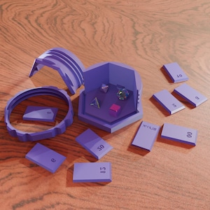 Behuizing dobbelsteen STL | 3D-geprint siliconen hoesje (digitaal bestand)