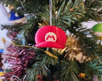 Mario Hat Christmas Tree Bauble | Mario Cap | Super Mario | Xmas | Christmas | Mario Item | Nintendo | Gaming | Retro | AUS