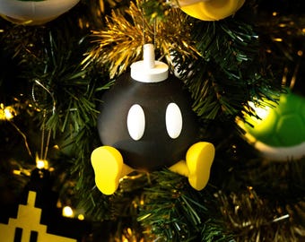 Bob-omb Christmas Tree Bauble | Bauble | Mario Bomb | Bomb-omb | Xmas | Christmas | Mario | Mariokart | Mario Item | Gaming | Nintendo | AUS