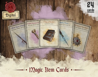 Magic item cards - Curse of Strahd (D&D 5e)