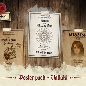 Vallaki Poster pack - Curse of Strahd
