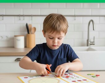 Pizza Craft Activity, Cut and Paste Preschool A4 Digital Download PDF