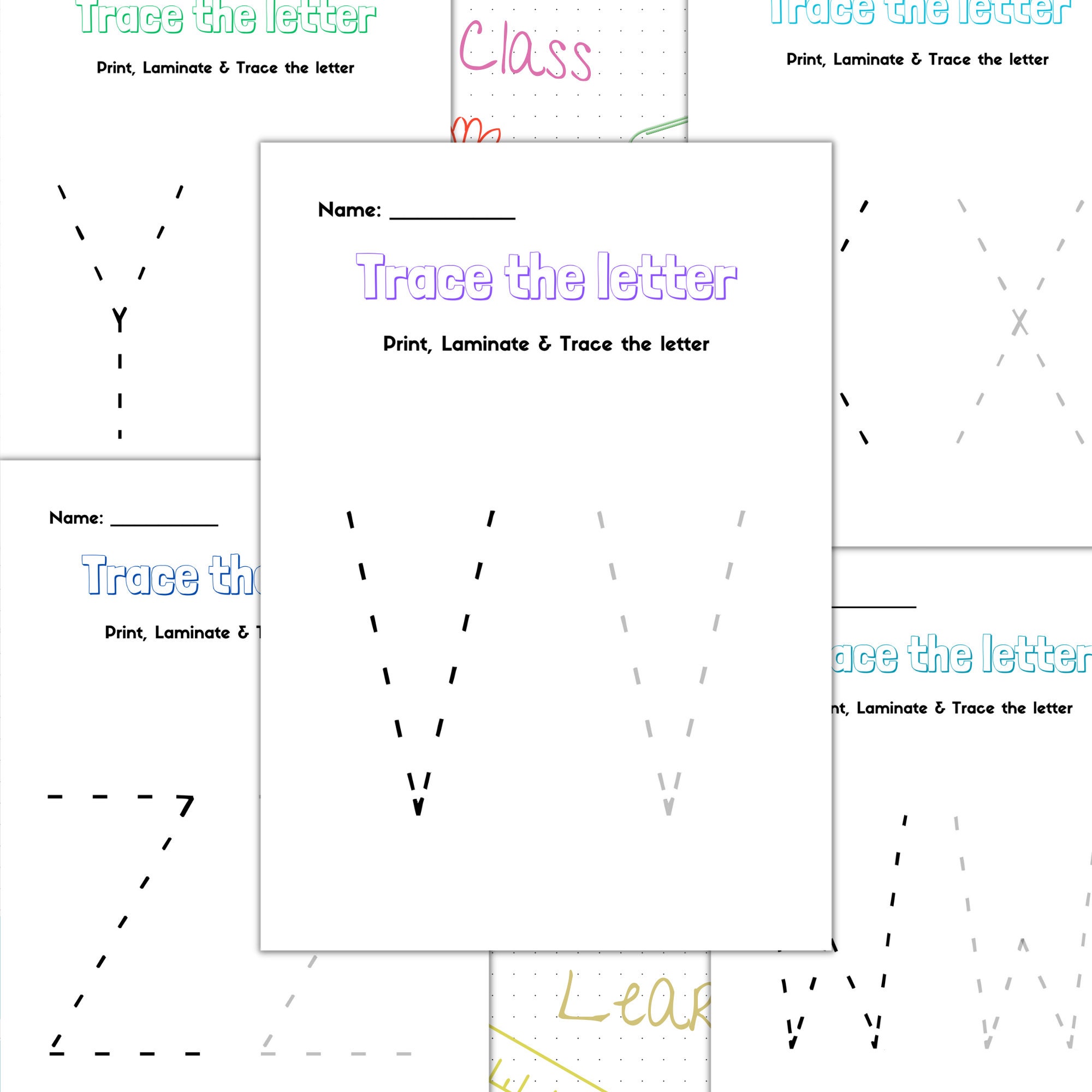 Alphabet Printable Pages Printable Educational ABC Book for Etsy
