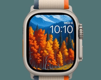 Apple watch wallpaper, fall background also called the watch face.