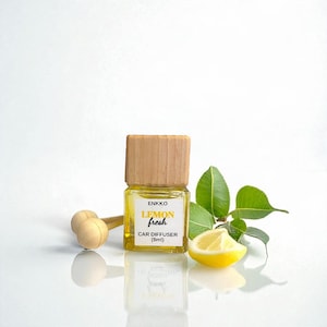 Lemon Fresh Car Diffuser - Glass Reed Bottle
