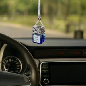 Sweet Tobacco Car Diffuser. Glass Hanging Bottle