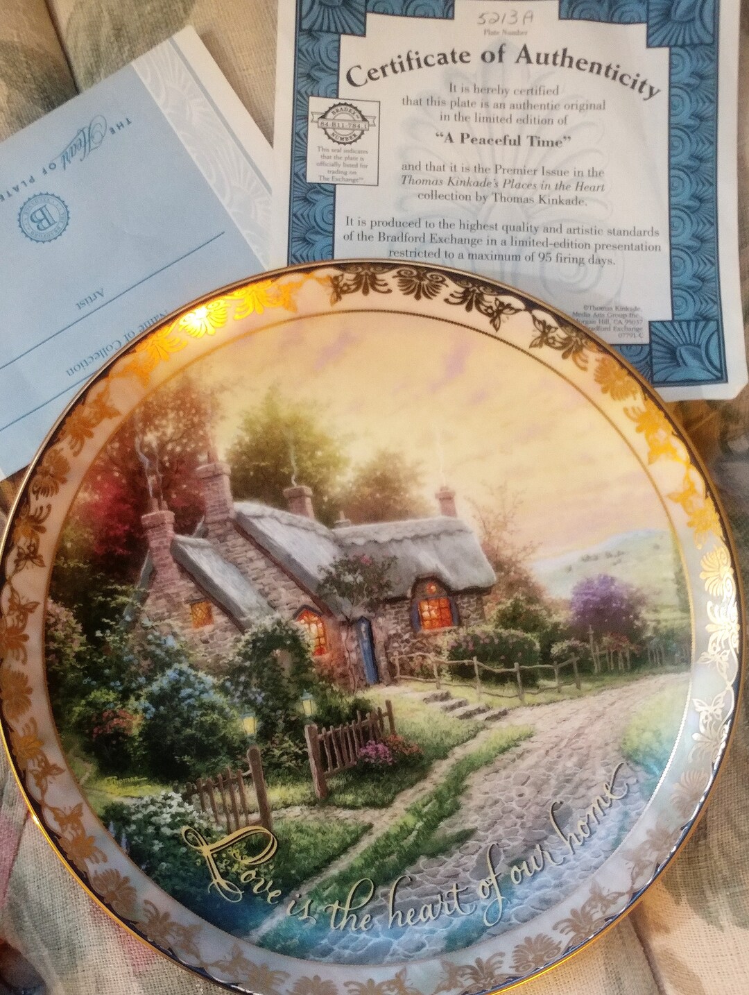 Thomas Kincaid Collector Plate Etsy