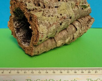 Cork Bark Syrian Hamster Tube 18CM Long Minimum 7CM Wide Holes