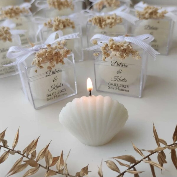 Favores de velas de boda personalizados para invitados, favores de velas de compromiso, favores de boda con velas de burbujas, favores de velas de bautismo