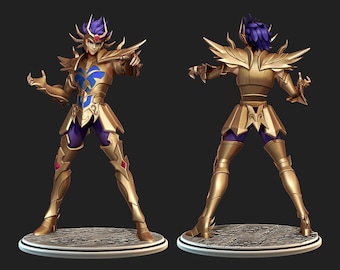 Saint seiya STL golden knight of cancer death mask