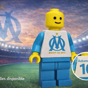 Olympique de Marseille (OM) figurine, customization available image 1