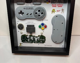 Super Nintendo controller diorama frame