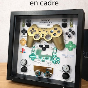 Goldener PlayStation 2-Controller-Rahmen