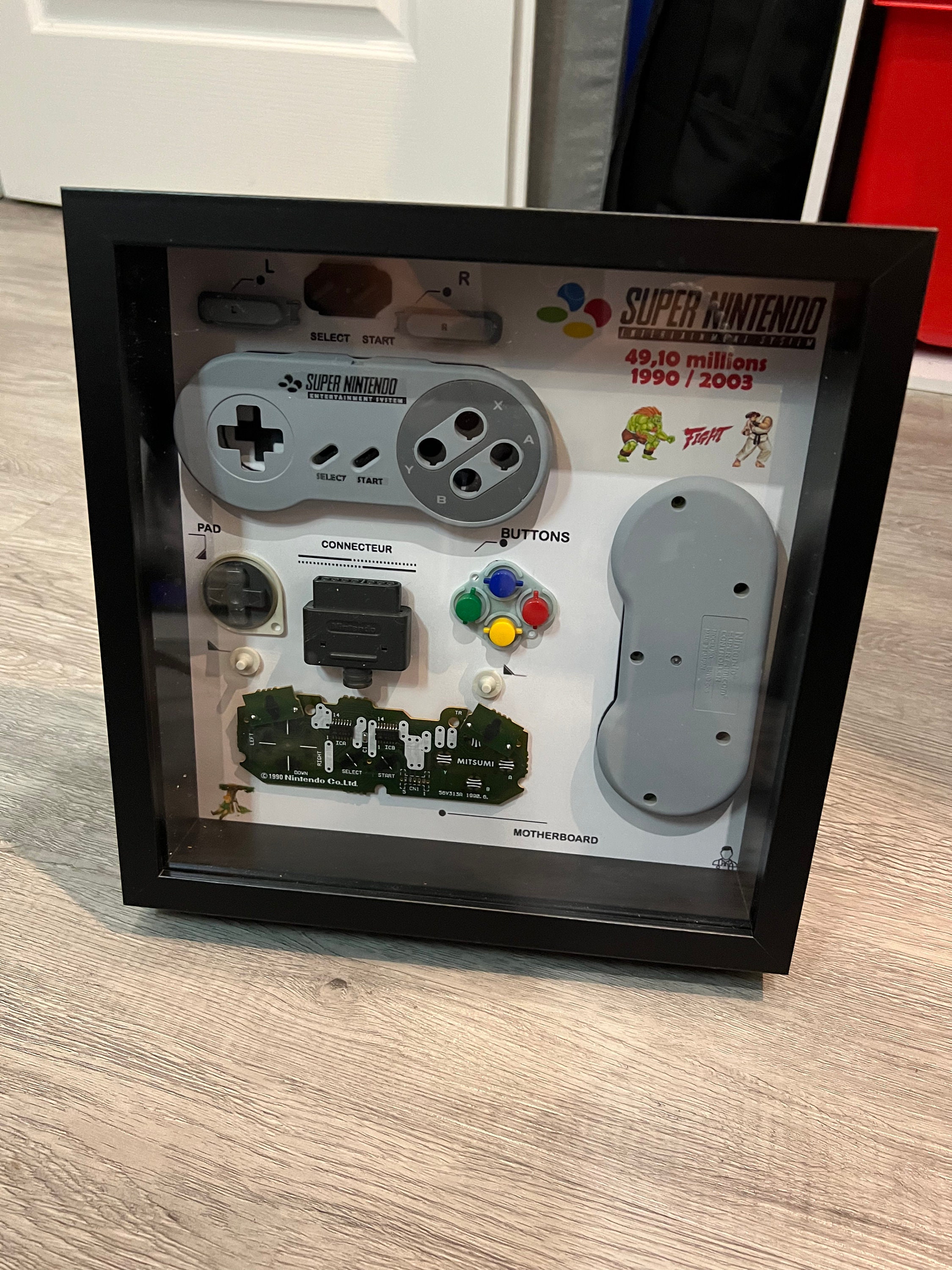 Super Nintendo Controller Diorama Frame - Etsy UK