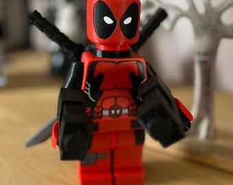 Lego style figure Deadpool Marvel