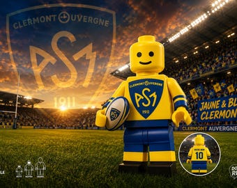 Toulouse rugby figurine Clermont auvergne