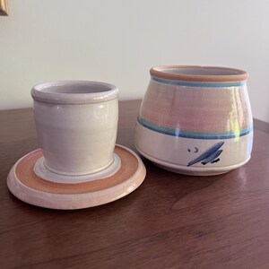 French Butter Ceramic Dish Butter Crock Handmade Butter Cellar, Hand Thrown Butter Vessel Clay Pottery Heavy Lidded Serving kitchen to Table