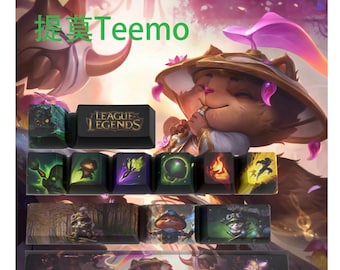 League of Legends Teemo Keycaps | OEM Profile | Gaming | Anime | Custom