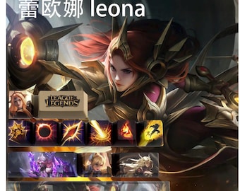 League of Legends Leona Keycaps | OEM Profile | Gaming | Anime | Custom