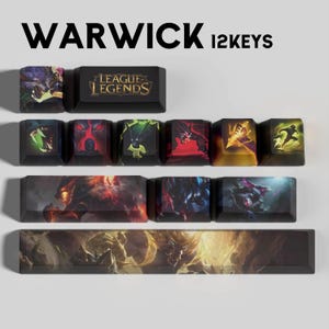 League of Legends Warwick Keycaps | OEM Profile | Gaming | Anime | Custom