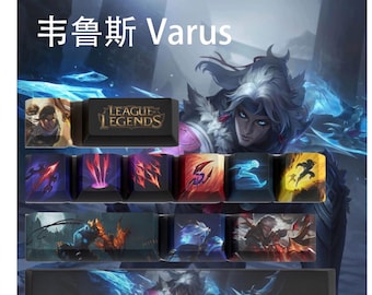 League of Legends Varus Keycaps | OEM Profile | Gaming | Anime | Custom