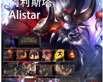 League of Legends Alistar Keycaps | OEM Profile | Gaming | Anime | Custom