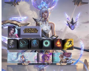 League of Legends Janna Keycaps | OEM Profile | Gaming | Anime | Custom