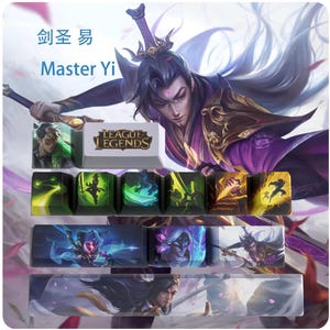 League of Legends Master Yi-keycaps | OEM-profiel | Gamen | Anime | Aangepast: