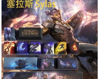 League of Legends Sylas Keycaps | OEM Profile | Gaming | Anime | Custom