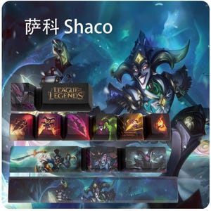 League of Legends Shaco Keycaps | OEM Profile | Gaming | Anime | Custom