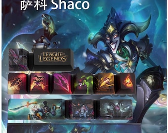 League of Legends Shaco Keycaps | OEM Profile | Gaming | Anime | Custom