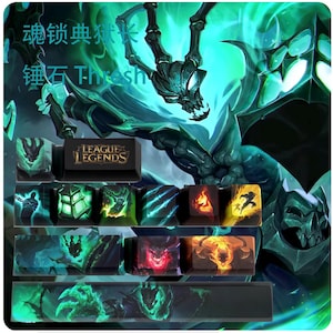 League of Legends Thresh Keycaps | Profil OEM | Gry | Anime | Niestandardowe