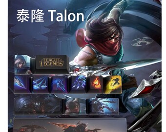 League of Legends Talon Keycaps | OEM Profile | Gaming | Anime | Custom