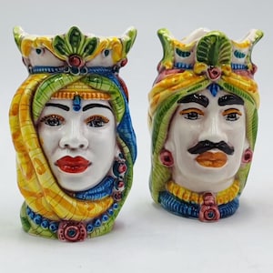 Teste di Moro 15cm Ceramic Delights of Ceramica di Caltagirone