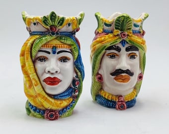 Teste di Moro 15cm Ceramic Delights of Ceramica di Caltagirone