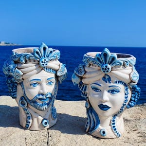 Teste di Moro- Ceramica di Caltagirone - Normanni style