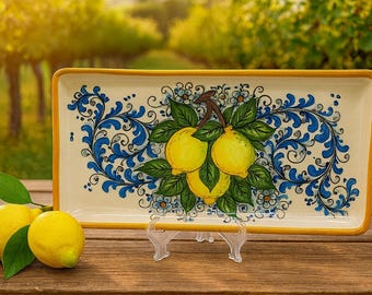 イタリア・フィレンツェ製toscanivetro 菓子入れ 陶器 キャニスター 大 CAN003 蓋付き陶器 マヨリカ焼き イタリア陶器 その他