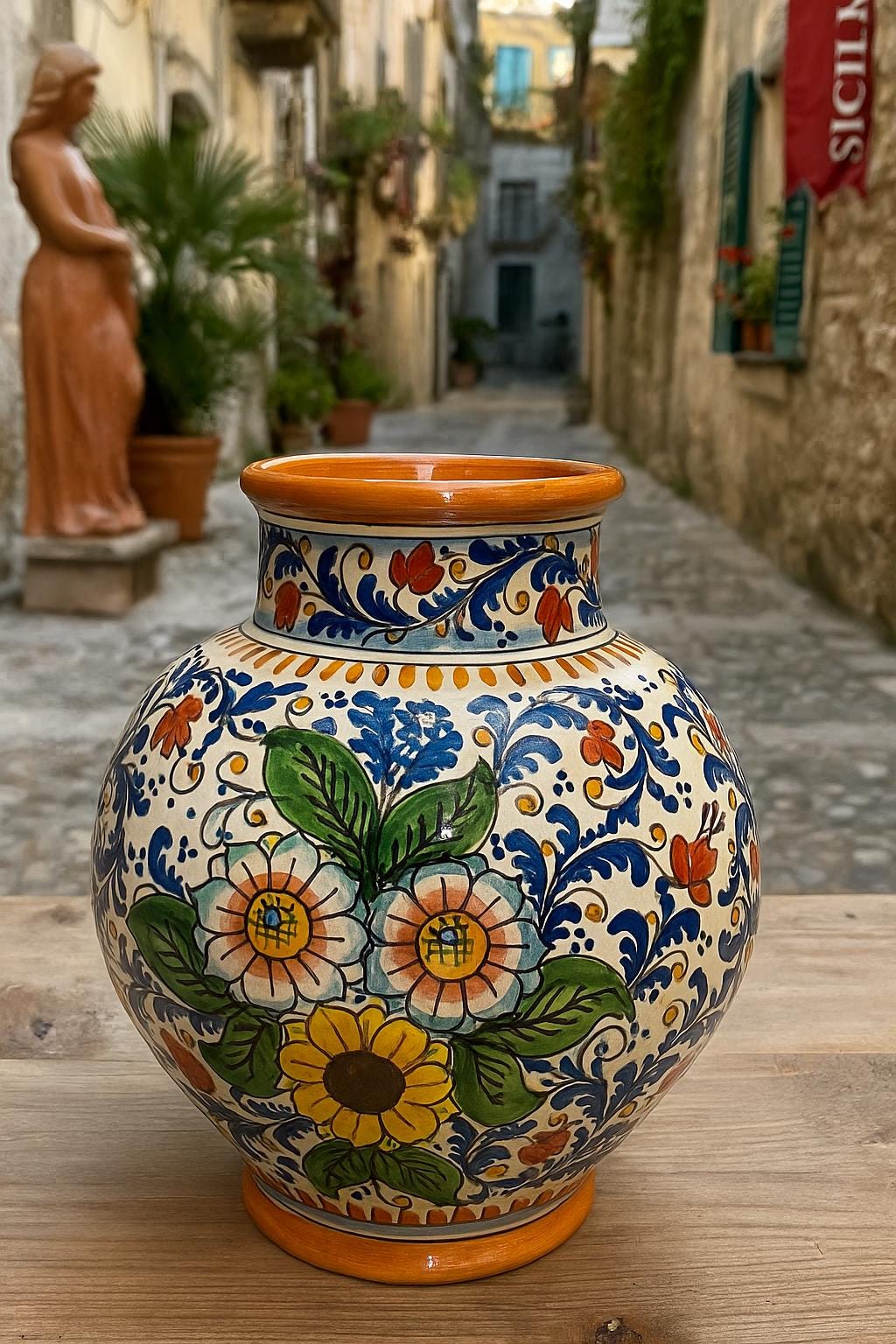 Sicilian Vase - Etsy