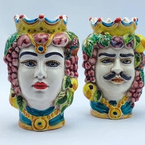Teste di Moro 15cm Ceramic Delights of Ceramica di Caltagirone