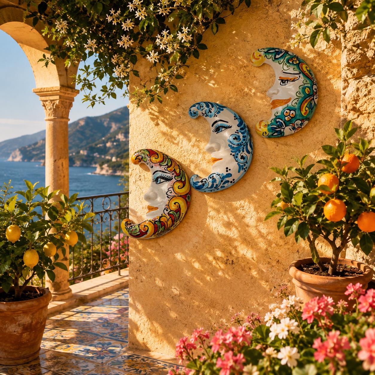 Italian Ceramic Sun - Etsy