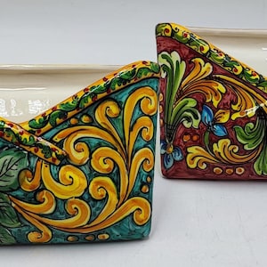 Cassetta delle lettere da interno in ceramica Caltagirone