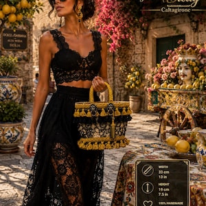 Limited Edition Taormina Sicilian Coffa Bag – Handmade Straw Tote Sicily