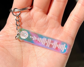 Spotify Code Keychain Spotify Song Personalized Keyring Music Scan Code Wedding Song Custom Spotify Keychain Playlist Code Music Lover Gift