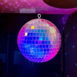 Iridescent Disco Ball Rainbow Disco Balls Disco Decor Funky Home Space Disco Dopamine Decor Gift for Disco Lover