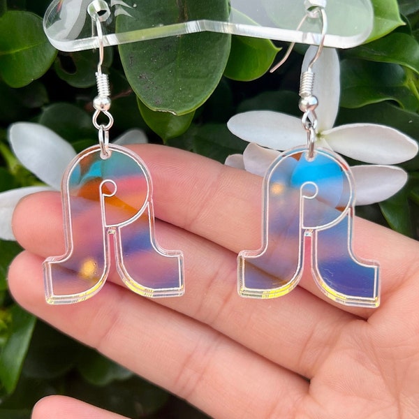Pretty Lights Earrings Iridescent Color Changing Earrings EDM Jewelry Music Festival Rainbow Accessories Fun Music Festival Earrings