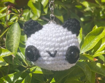 Crochet Panda Keyring