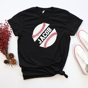 Custom Baseball Shirt, Baseball Custom Birthday Shirt, Baseball Mom Shirt, Personalized Baseball Tees, Custom Baseball Shirts, Baseball Boy